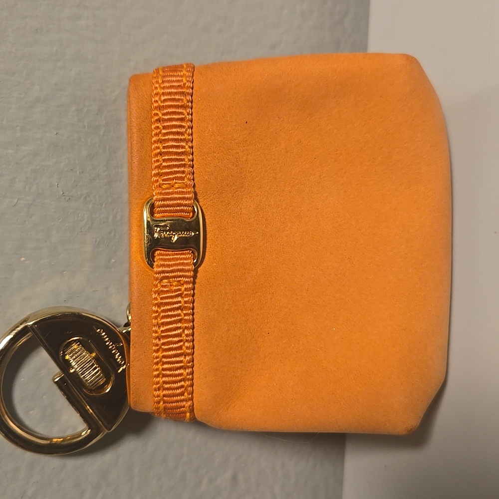 Salvatore Ferragamo Orange Key Holder